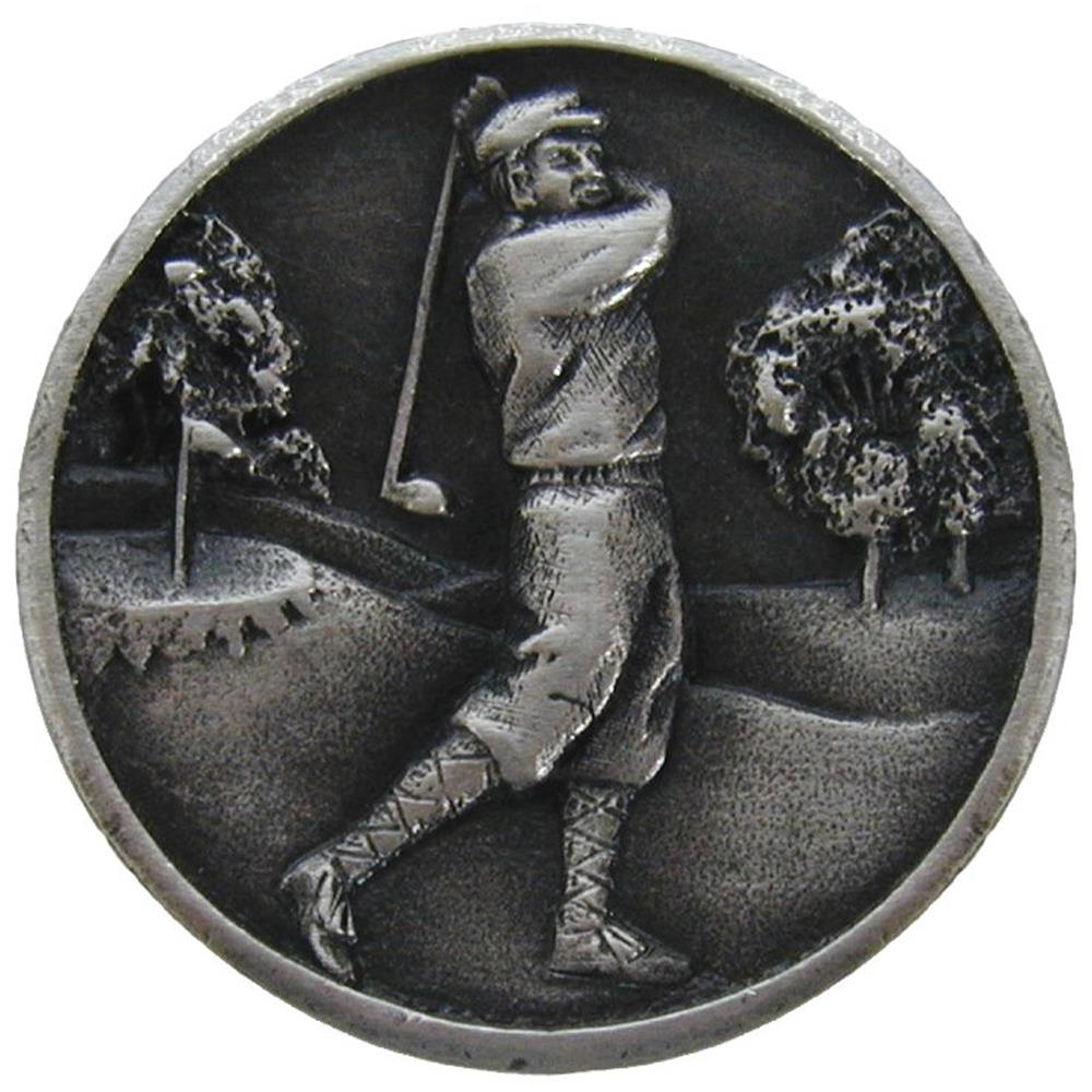 Notting Hill NHK-130-AP Gentleman Golfer Knob Antique Pewter